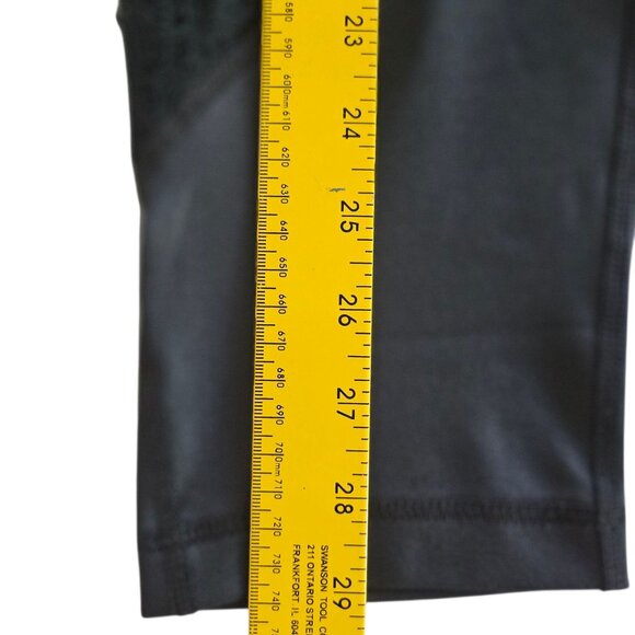 90 Degree by Reflex Small Black Cropped Leggings with Mesh Inserts - Picture 5 of 6